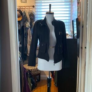 Black military jacket